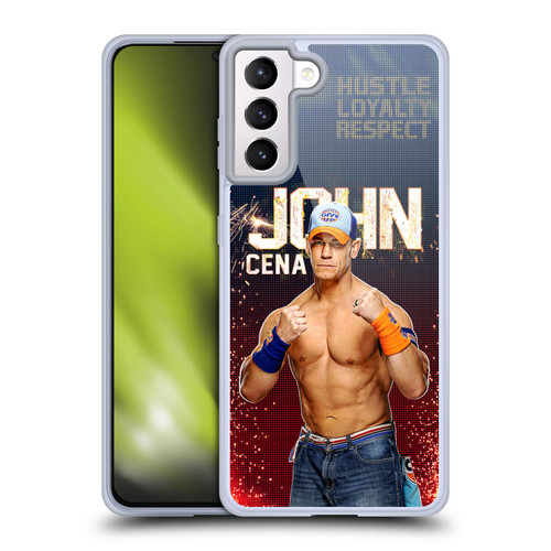 WWE John Cena Portrait Soft Gel Case for Samsung Galaxy S21+ 5G & MagSafe