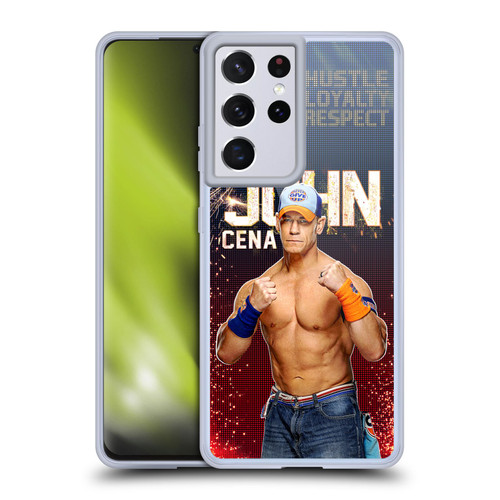 WWE John Cena Portrait Soft Gel Case for Samsung Galaxy S21 Ultra 5G & MagSafe