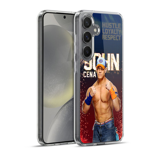 WWE John Cena Portrait Soft Gel Case for Samsung Galaxy S24+ 5G & MagSafe