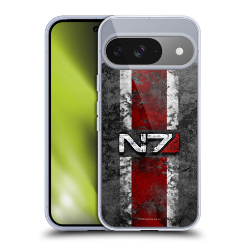 EA Bioware Mass Effect Graphics N7 Logo Distressed Soft Gel Case for Google Pixel 9 / Pixel 9 Pro