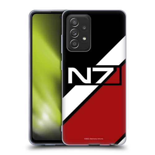 EA Bioware Mass Effect Graphics N7 Logo Stripes Soft Gel Case for Samsung Galaxy A52 / A52s / 5G (2021)