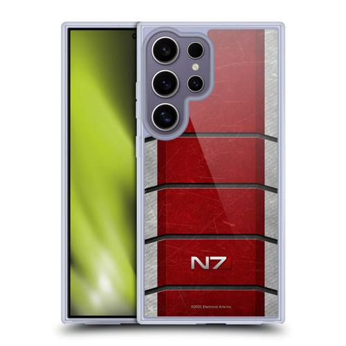 EA Bioware Mass Effect Graphics N7 Logo Armor Soft Gel Case for Samsung Galaxy S25 Ultra & MagSafe