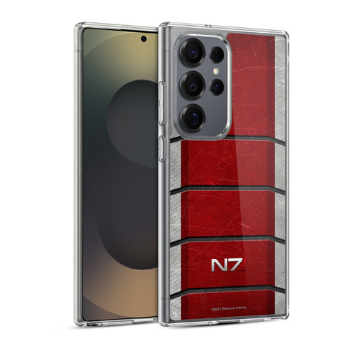 EA Bioware Mass Effect Graphics N7 Logo Armor Soft Gel Case for Samsung Galaxy S25 Ultra & MagSafe