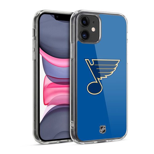 NHL St Louis Blues Plain Soft Gel Case for Apple iPhone 11