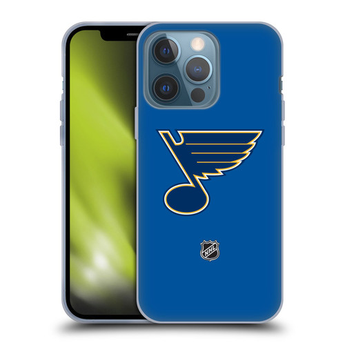 NHL St Louis Blues Plain Soft Gel Case for Apple iPhone 13 Pro & MagSafe
