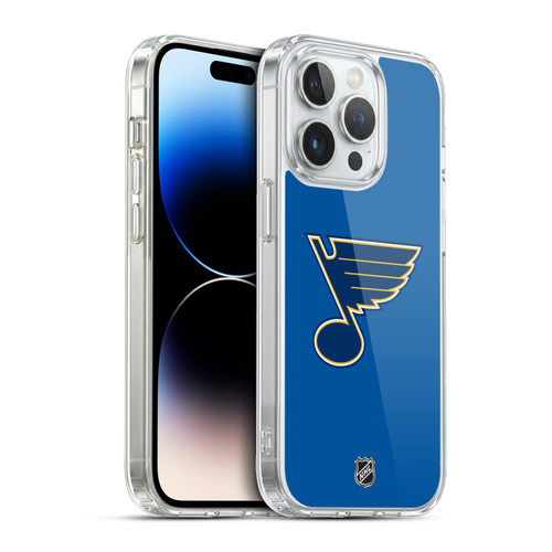 NHL St Louis Blues Plain Soft Gel Case for Apple iPhone 13 Pro & MagSafe