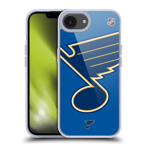 NHL St Louis Blues Oversized Soft Gel Case for Apple iPhone 16e & MagSafe