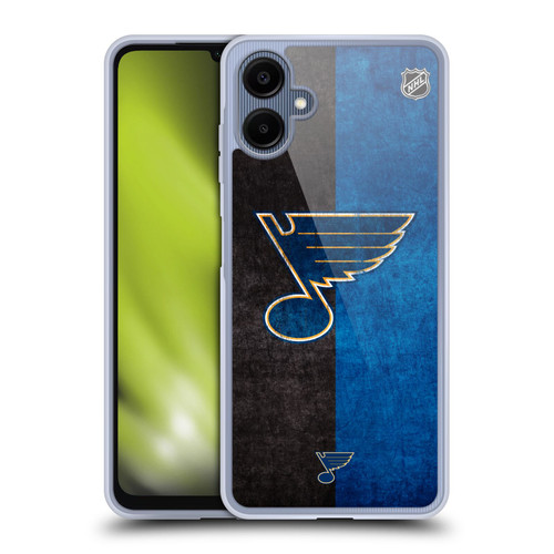 NHL St Louis Blues Half Distressed Soft Gel Case for Samsung Galaxy A06 4G