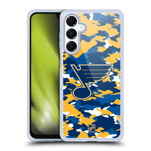 NHL St Louis Blues Camouflage Soft Gel Case for Samsung Galaxy A16 5G & MagSafe
