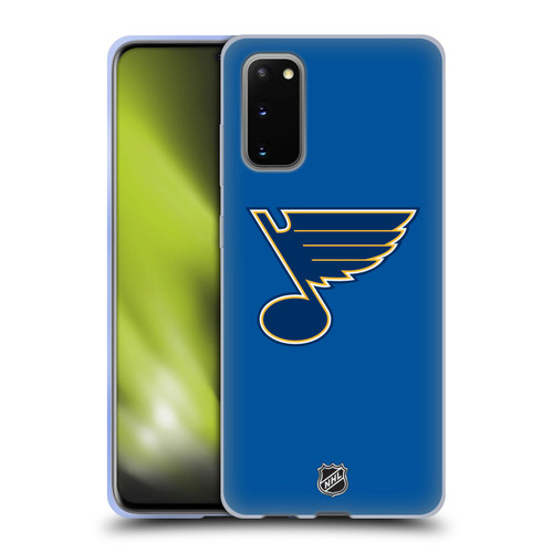 NHL St Louis Blues Plain Soft Gel Case for Samsung Galaxy S20 / S20 5G