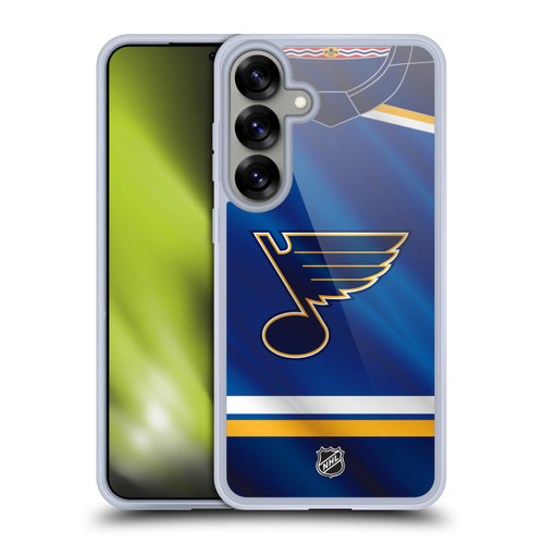 NHL St Louis Blues Jersey Soft Gel Case for Samsung Galaxy S25+ & MagSafe