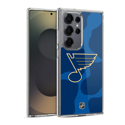NHL St Louis Blues Cow Pattern Soft Gel Case for Samsung Galaxy S25 Ultra & MagSafe