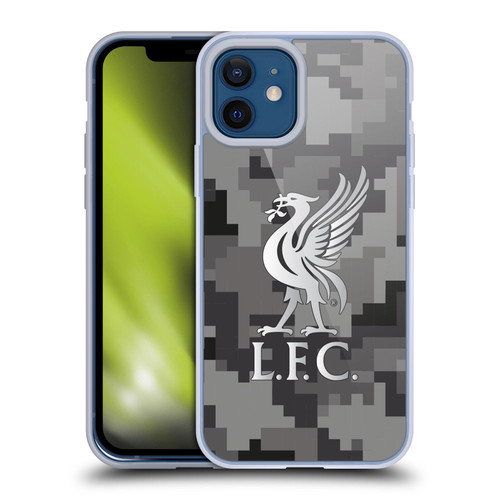 Liverpool Football Club Digital Camouflage Away Colours Soft Gel Case for Apple iPhone 12 / iPhone 12 Pro & MagSafe