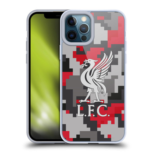 Liverpool Football Club Digital Camouflage Club Colours Soft Gel Case for Apple iPhone 12 Pro Max & MagSafe