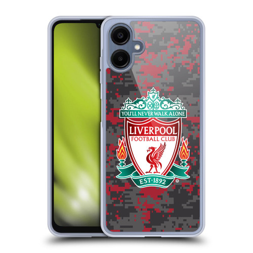 Liverpool Football Club Digital Camouflage Club Colours Crest Soft Gel Case for Samsung Galaxy A06 4G