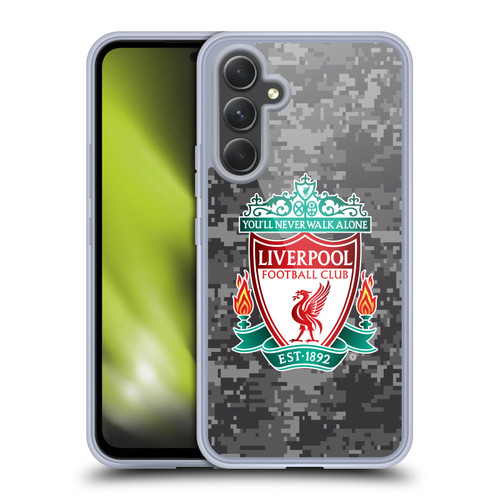 Liverpool Football Club Digital Camouflage Away Colours Crest Soft Gel Case for Samsung Galaxy A54 5G