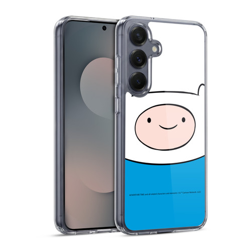 Adventure Time Graphics Finn The Human Soft Gel Case for Samsung Galaxy S25 & MagSafe