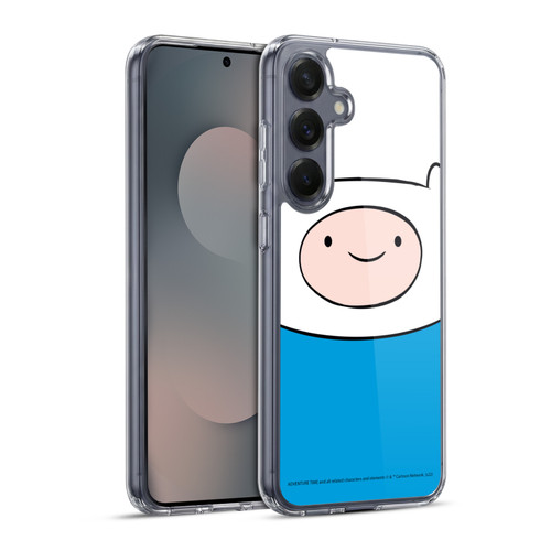 Adventure Time Graphics Finn The Human Soft Gel Case for Samsung Galaxy S25+ & MagSafe