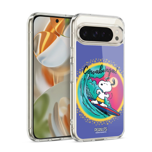 Peanuts Snoopy Boardwalk Airbrush Cowabunga Surf Soft Gel Case for Google Pixel 9 / Pixel 9 Pro