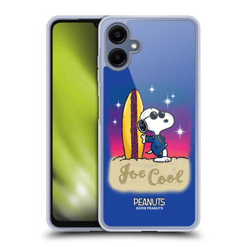 Peanuts Snoopy Boardwalk Airbrush Joe Cool Surf Soft Gel Case for Samsung Galaxy A06 4G / 5G