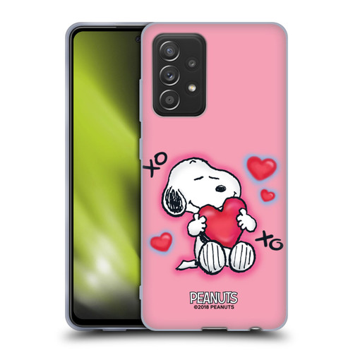 Peanuts Snoopy Boardwalk Airbrush XOXO Soft Gel Case for Samsung Galaxy A52 / A52s / 5G (2021)