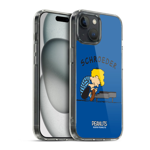 Peanuts Characters Schroeder Soft Gel Case for Apple iPhone 15 & MagSafe