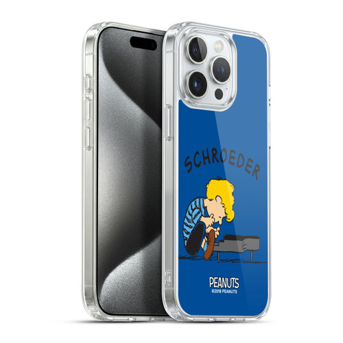 Peanuts Characters Schroeder Soft Gel Case for Apple iPhone 15 Pro Max & MagSafe