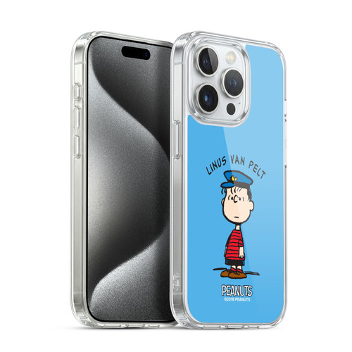 Peanuts Characters Linus van Pelt Soft Gel Case for Apple iPhone 15 Pro & MagSafe