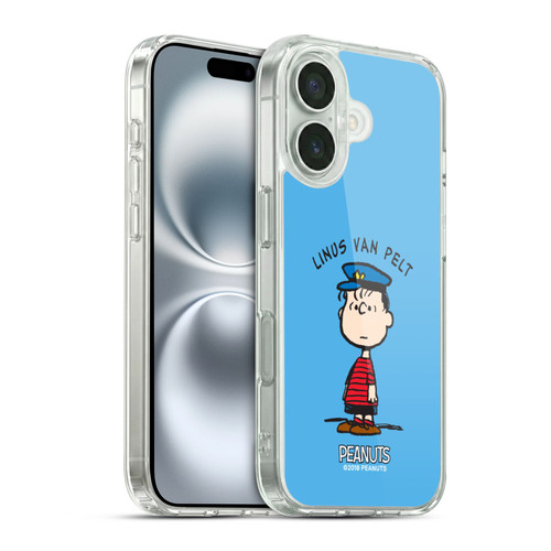 Peanuts Characters Linus van Pelt Soft Gel Case for Apple iPhone 16 & MagSafe