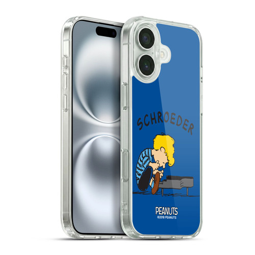Peanuts Characters Schroeder Soft Gel Case for Apple iPhone 16 Plus & MagSafe
