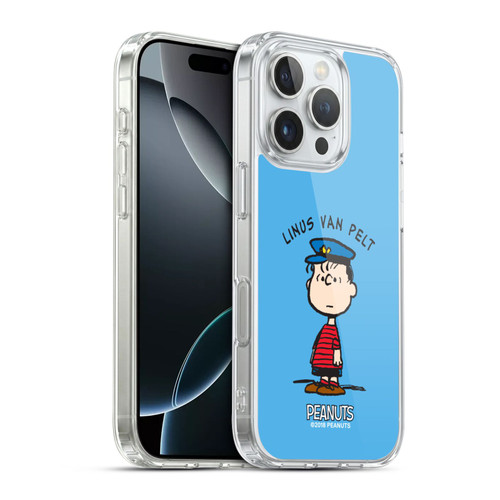 Peanuts Characters Linus van Pelt Soft Gel Case for Apple iPhone 16 Pro & MagSafe