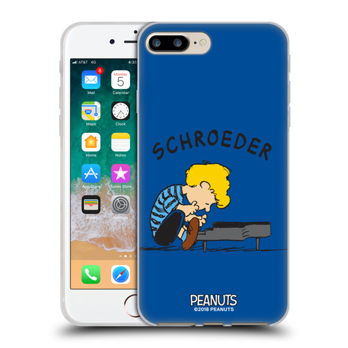 Peanuts Characters Schroeder Soft Gel Case for Apple iPhone 7 Plus / iPhone 8 Plus & MagSafe