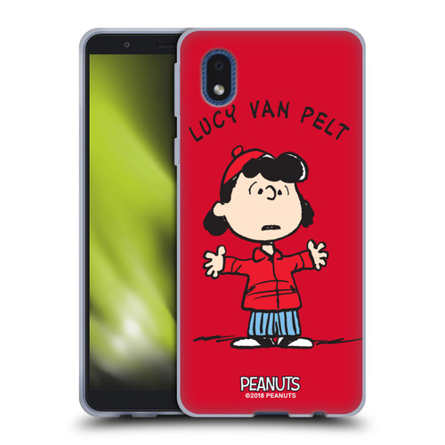 Peanuts Characters Lucy van Pelt Soft Gel Case for Samsung Galaxy A01 Core (2020)