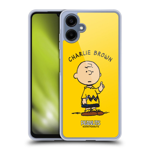 Peanuts Characters Charlie Brown Soft Gel Case for Samsung Galaxy A06 4G