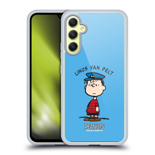 Peanuts Characters Linus van Pelt Soft Gel Case for Samsung Galaxy A34 5G