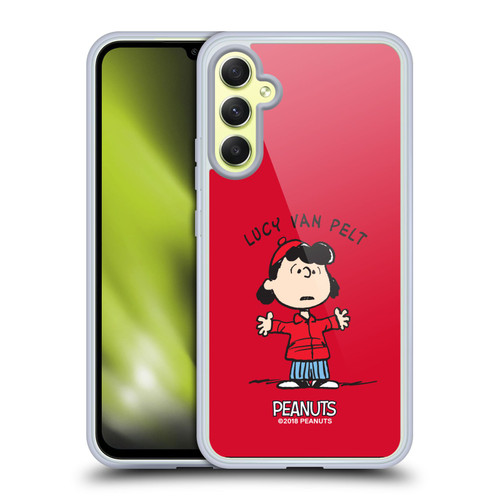 Peanuts Characters Lucy van Pelt Soft Gel Case for Samsung Galaxy A34 5G