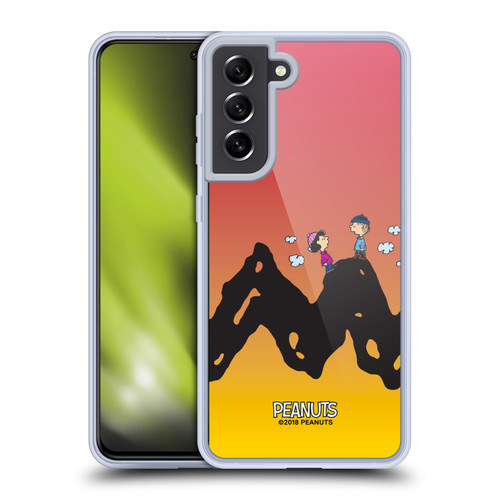Peanuts Characters Charlie & Lucy Soft Gel Case for Samsung Galaxy S21 FE 5G & MagSafe
