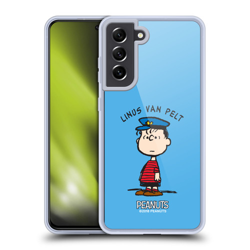 Peanuts Characters Linus van Pelt Soft Gel Case for Samsung Galaxy S21 FE 5G & MagSafe