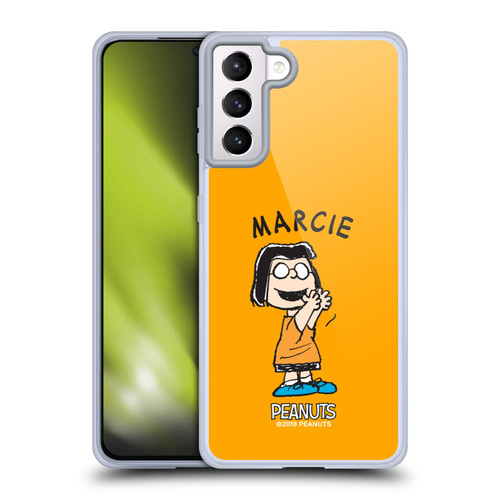 Peanuts Characters Marcie Soft Gel Case for Samsung Galaxy S21+ 5G & MagSafe