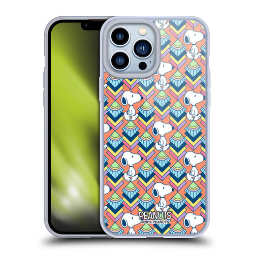 Peanuts Snoopy Deco Dreams Orange Pattern Soft Gel Case for Apple iPhone 13 Pro Max & MagSafe