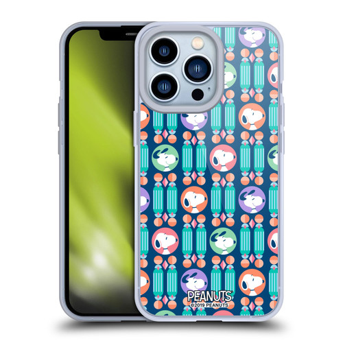 Peanuts Snoopy Deco Dreams Blue Pattern Soft Gel Case for Apple iPhone 13 Pro & MagSafe