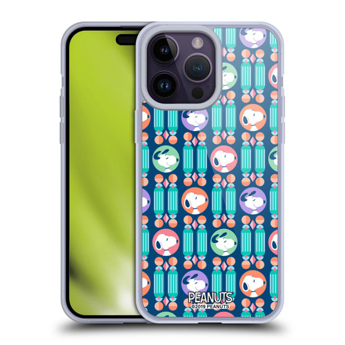 Peanuts Snoopy Deco Dreams Blue Pattern Soft Gel Case for Apple iPhone 14 Pro Max & MagSafe