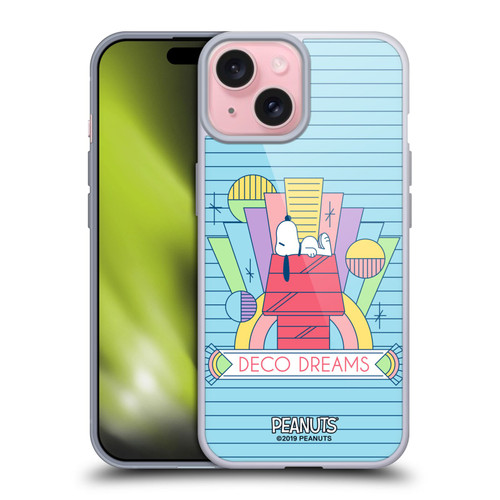 Peanuts Snoopy Deco Dreams House Dreams Soft Gel Case for Apple iPhone 15 & MagSafe