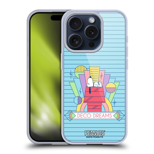 Peanuts Snoopy Deco Dreams House Dreams Soft Gel Case for Apple iPhone 15 Pro & MagSafe