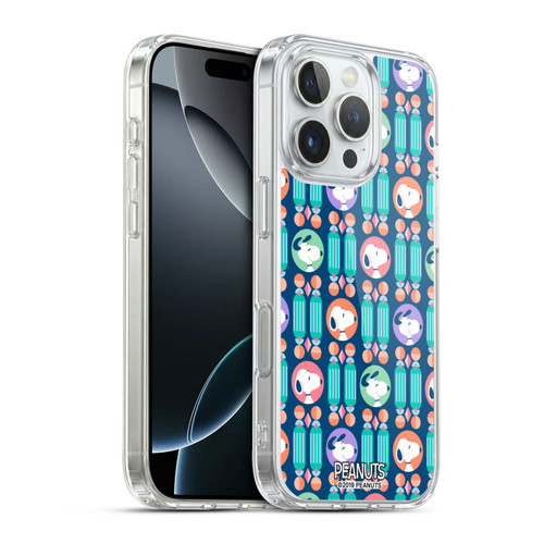 Peanuts Snoopy Deco Dreams Blue Pattern Soft Gel Case for Apple iPhone 16 Pro & MagSafe