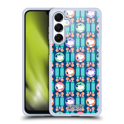 Peanuts Snoopy Deco Dreams Blue Pattern Soft Gel Case for Samsung Galaxy A16 5G & MagSafe