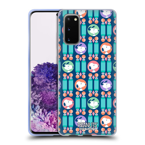 Peanuts Snoopy Deco Dreams Blue Pattern Soft Gel Case for Samsung Galaxy S20 / S20 5G
