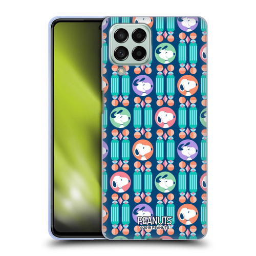 Peanuts Snoopy Deco Dreams Blue Pattern Soft Gel Case for Samsung Galaxy M53 (2022)