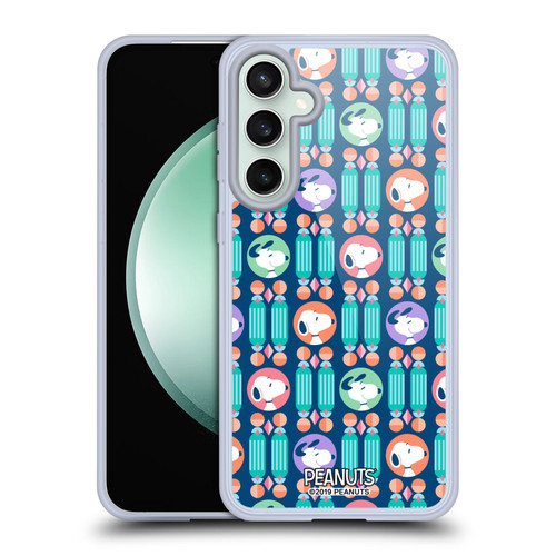 Peanuts Snoopy Deco Dreams Blue Pattern Soft Gel Case for Samsung Galaxy S23 FE 5G & MagSafe