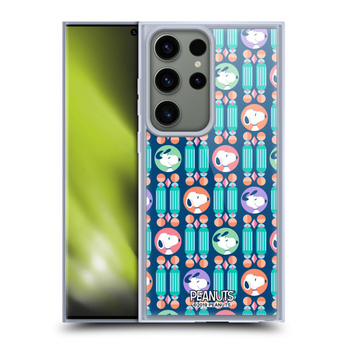 Peanuts Snoopy Deco Dreams Blue Pattern Soft Gel Case for Samsung Galaxy S23 Ultra 5G & MagSafe